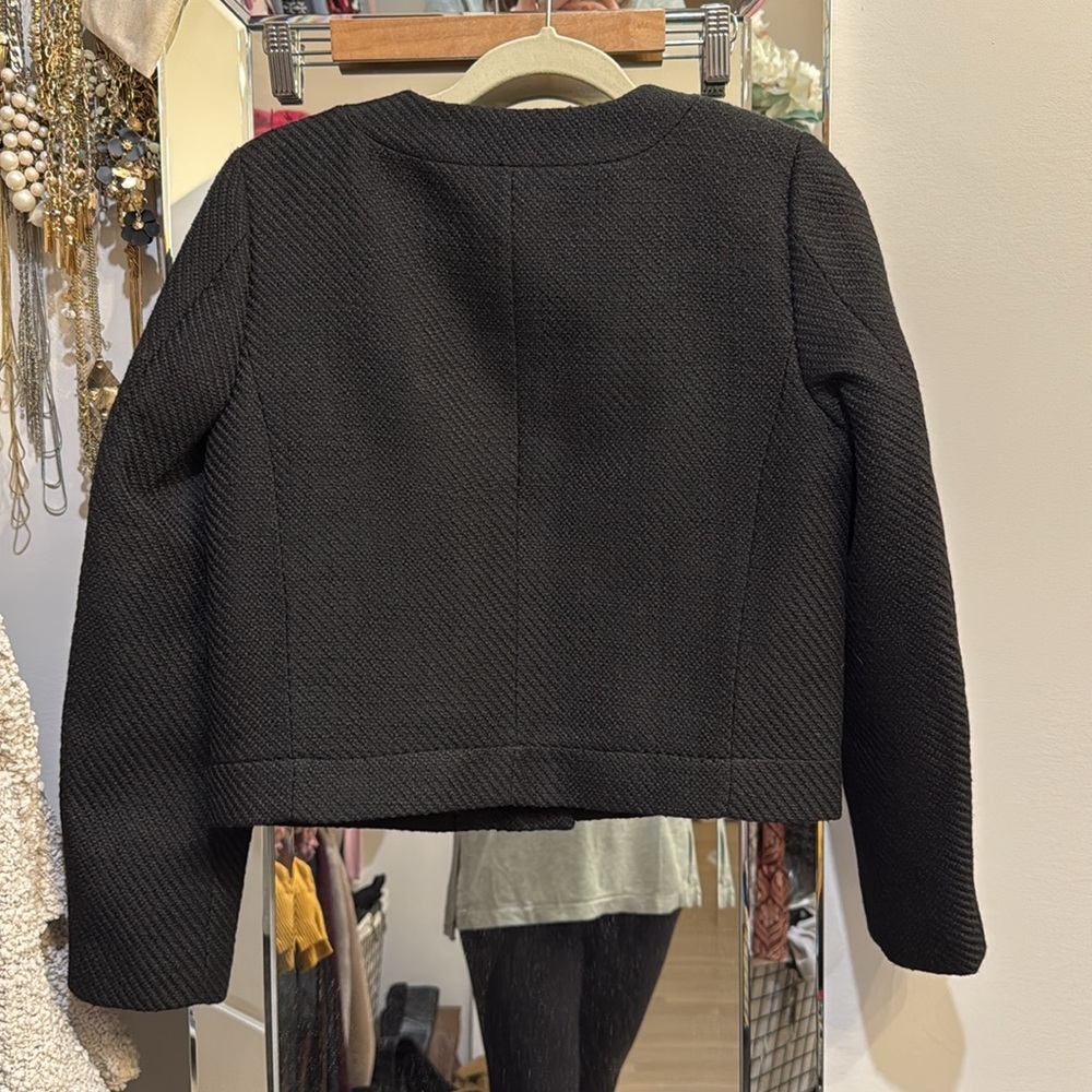 New J Crew Tweed Lady Jacket black - Picture 5 of 5